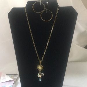 LiaSophia necklace and earring set